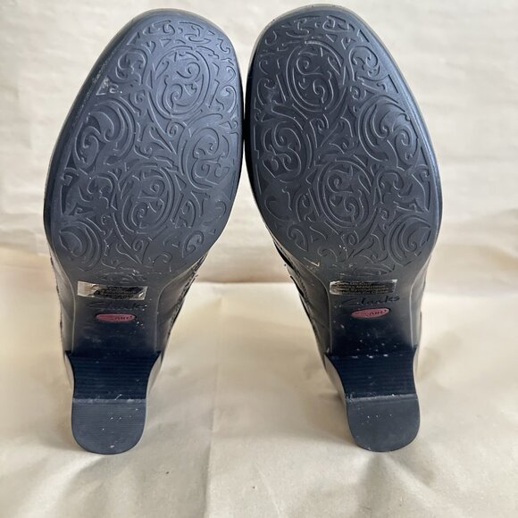 Clarks Artisan Women 6.5 Black Leather Bootie Ankle Boots Active Air Comfort - Picture 8 of 10